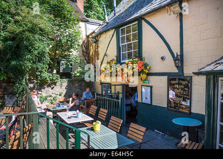 Turf Tavern, historische Gaststätte, Oxford, England, UK Stockfoto