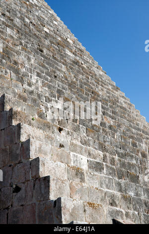 Detail-Pyramide der Magier-Uxmal-Yucatan-Mexiko Stockfoto