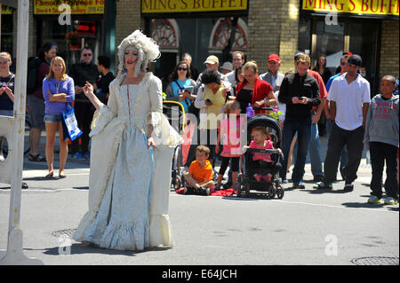 Bilder von Künstlern an der Dundas Street Festival statt in London, Ontario. Stockfoto