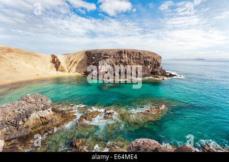 Lanzarote-Insel-panorama Stockfoto