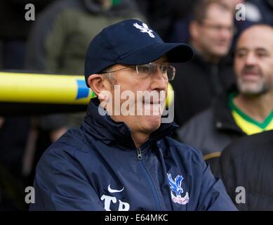 Norwich, Norfolk, Großbritannien. 30. November 2013. Tony Pulis, die neue Crystal Palace-Manager vor dem Premier League-Spiel zwischen Norwich City und Crystal Palace aus Carrow Road. © Aktion Plus Sport/Alamy Live-Nachrichten Stockfoto