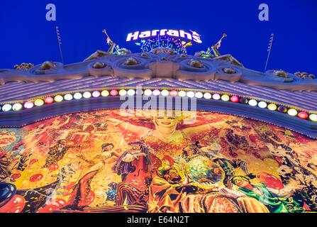 Der Eingang zum Harrahs Hotel und Casino in Las Vegas Stockfoto