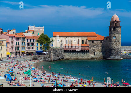 Collioure, Languedoc-Roussillon, Frankreich Stockfoto