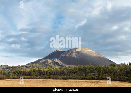 Der Vulkan Paricutín bei Sonnenaufgang in Michoacan, Mexiko. Stockfoto