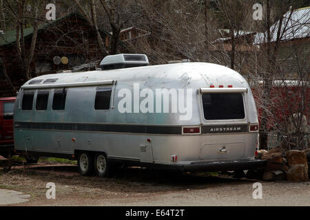 Airstream Anhänger in der Nähe von Telluride, San-Juan-Gebirge, San Miguel County, Colorado, USA reisen Stockfoto