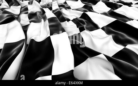 Zielflagge - 3D render Stockfoto