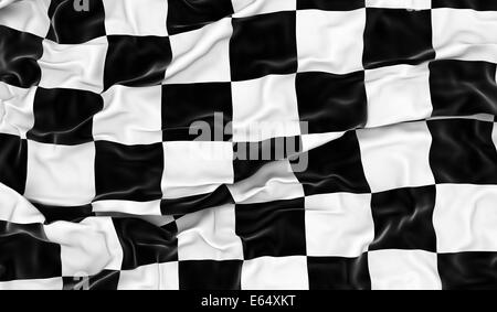 Zielflagge - 3D render Stockfoto