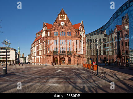 Altstadthaus mit der Berswordt-Halle, Dortmund, Ruhr District, North Rhine-Westphalia, Deutschland Stockfoto