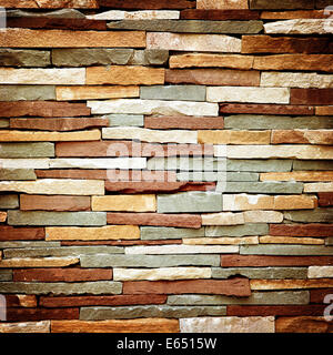 Vintage-abstrakten Hintergrund der bunte Stein Wand Textur Stockfoto