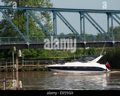 Boothferry Swing Bridge über den R Ouse, Yorkshire, Großbritannien Stockfoto