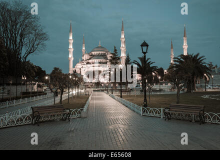 Retro-Stil Foto blaue Moschee Sultanahmet, Istanbul, Türkei Stockfoto