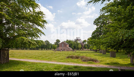 18. Jahrhundert Hirschhaus, Dunham Massey Hall und Park, Altrincham, größere Manchester Cheshire Stockfoto