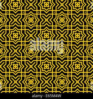Gold persische Muster Stockfoto