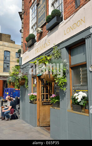 Das goldene Herz Pub in Shoreditch, London, UK. Stockfoto