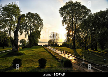 Nishat Bagh, Kaschmir Stockfoto