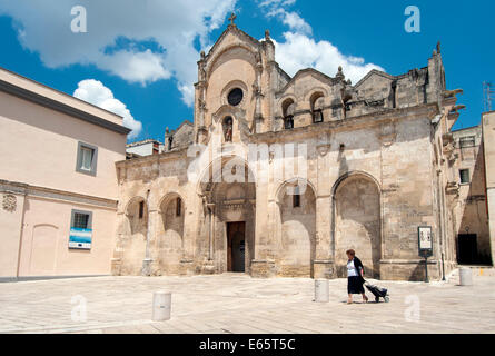 Kirche San Giovanni Battista, Matera, Italien Stockfoto