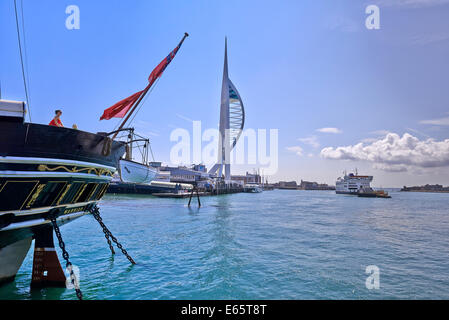 HMS Warrior (1860) war der Name Schiff ihrer Klasse zwei gepanzerte Fregatten gebaut für die Royal Navy in 1859-61 Stockfoto