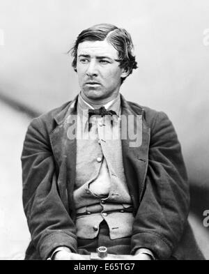 DAVID HEROLD (1842-1865) Komplize von John Wilkes Booth in der Ermordung von Abraham Lincoln, 7. Juli 1865 gehängt Stockfoto