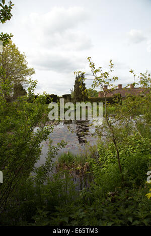 Teich am Great Dixter, Dixter Road, Northiam, East Sussex, England Stockfoto