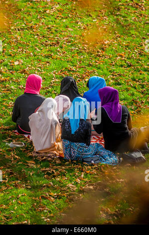 Muslime Frauen in Prag Stockfoto