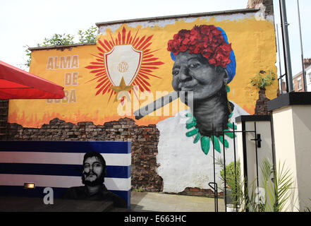 Die trendige Alma de Cuba Bar auf Seel Straße, im Bereich verjüngt Ropewalks, in Liverpool, Merseyside, NW England, UK Stockfoto