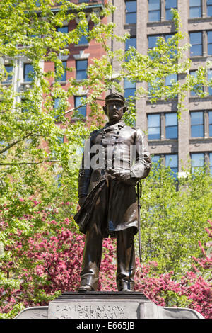 Farragut Denkmal, Madison Square Garden, New York Stockfoto