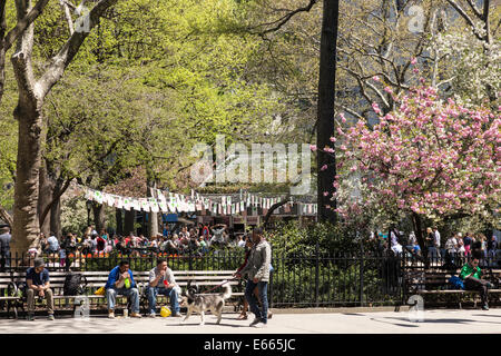 Der Shake Shack im Madison Square Park, New York Stockfoto