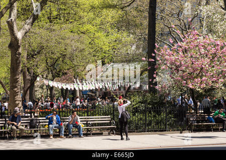 Der Shake Shack im Madison Square Park, New York Stockfoto