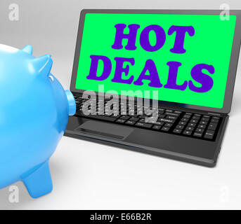 Hot Deals Laptop Sinn Best Buys und reduzierten Preis Stockfoto