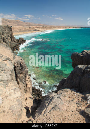 Fuerteventura, sauberen Strand Playa De La Piedra, Stockfoto