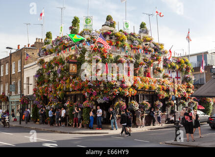 Die Churchill-Arme, Notting Hill Stockfoto