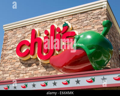 Chili's Restaurant Exterieur in Great Falls, Montana, USA Stockfoto