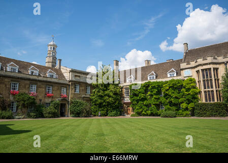 Christi College, erste Gericht, Cambridge, England, UK Stockfoto