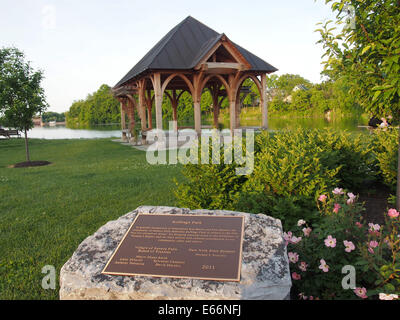 Plakat im Wahlrecht Park in Seneca Falls, New York, USA, 15. Juni 2014, © Katharine Andriotis Stockfoto
