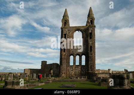 Bleibt der Turm der St. Andrews Cathedral, Fife, Schottland Stockfoto