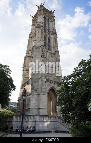 Saint Jacques Tower, Tour Saint-Jacques in Paris, Frankreich Stockfoto