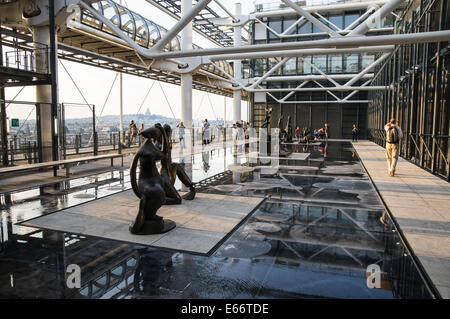 The collection of sculptures at the Centre Georges Pompidou in Paris, France Stockfoto