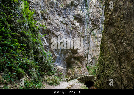 Italien, Veneto, Recoaro Terme, Montagna spaccata Stockfoto