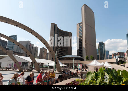 Toronto City Hall Sommer Stockfoto