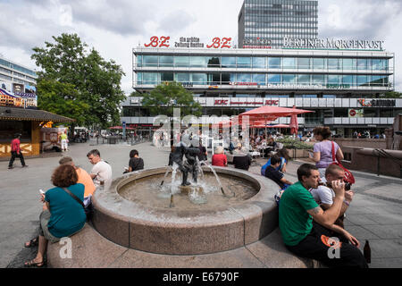 Das Europa-Center Einkaufszentrum in Charlottenburg Berlin Deutschland Stockfoto