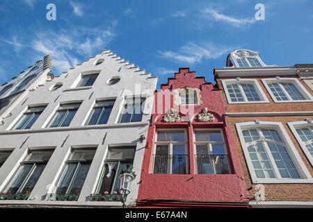 Brügge, Belgien - 13. Juni 2014: Haus in der Regel von der Breidelstraat Street. Stockfoto