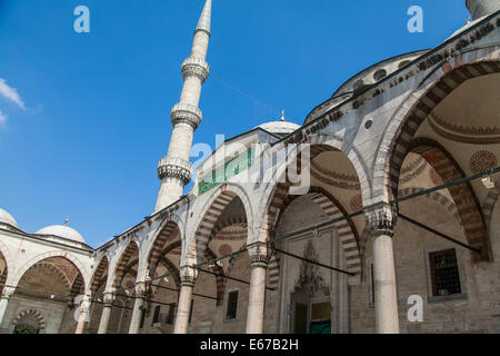 Innenraum blaue Moschee Istanbul Stockfoto