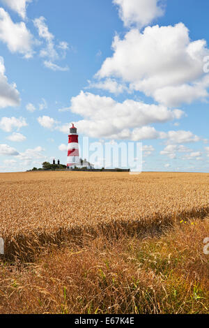 Happisburgh Leuchtturm North Norfolk nur unabhängig voneinander betrieben Leuchtturm im Vereinigten Königreich Stockfoto