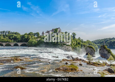 Rheinfall, Schweiz, der größte Wasserfall in Europa Stockfoto