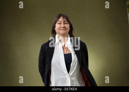 Edinburgh, Schottland. 17. August 2014. Ali Smith, der schottische Schriftsteller, auf dem Edinburgh International Book Festival 2014. Edinburgh, Schottland. 17. August 2014 Kredit: GARY DOAK/Alamy Live-Nachrichten Stockfoto