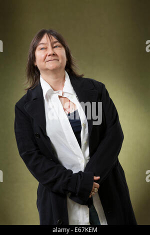 Edinburgh, Schottland. 17. August 2014. Ali Smith, der schottische Schriftsteller, auf dem Edinburgh International Book Festival 2014. Edinburgh, Schottland. 17. August 2014 Kredit: GARY DOAK/Alamy Live-Nachrichten Stockfoto