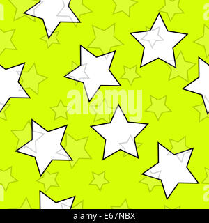 Gelben nahtlose Hintergrund mit Sternen Stockfoto