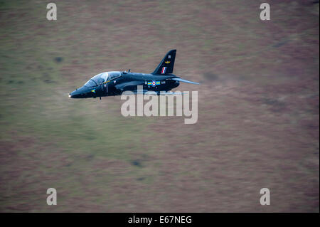 RAF, Hawk, t1, Jet, Mach Loop, Lowe Ebene, Trainer, schnell, Hawk taktisches Training RAF Tal Fast-Jet Waffen Offizier fliegenden Falken Taktik Stockfoto