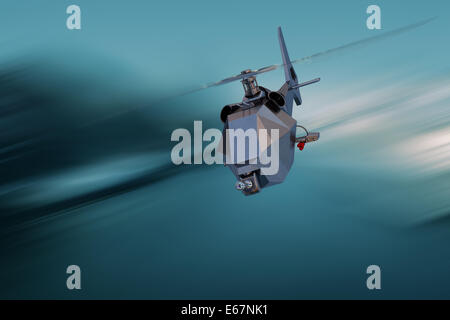 Unmanned Aerial Vehicle-Drohne im Flug Stockfoto