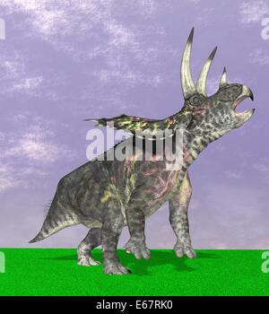 Dinosaurier Pentaceratops / Dinosaurier Pentaceratops Stockfoto